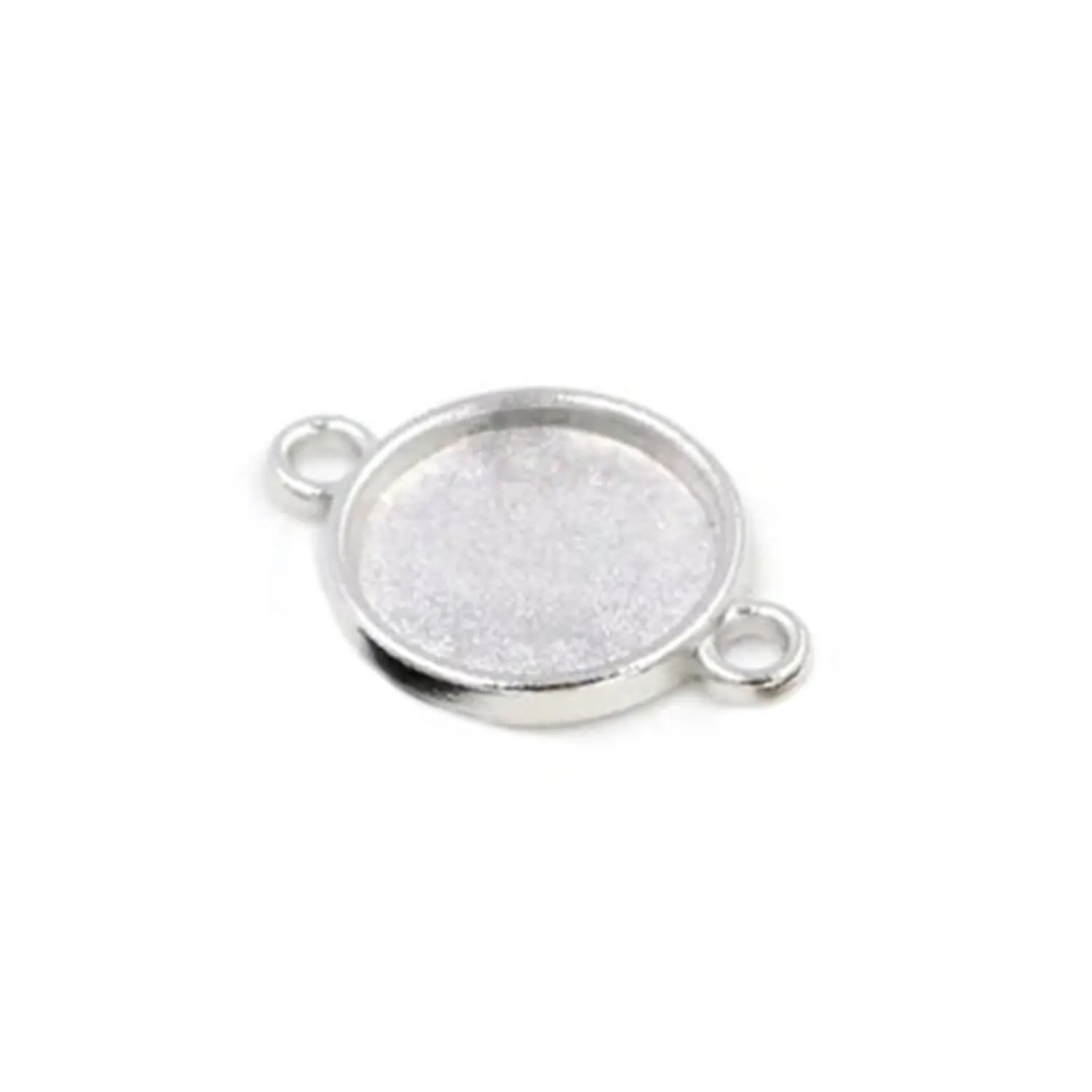 10pcs Cabochon Bases 10mm ID Antique Bronze Silver Black Charms Pendant Metal