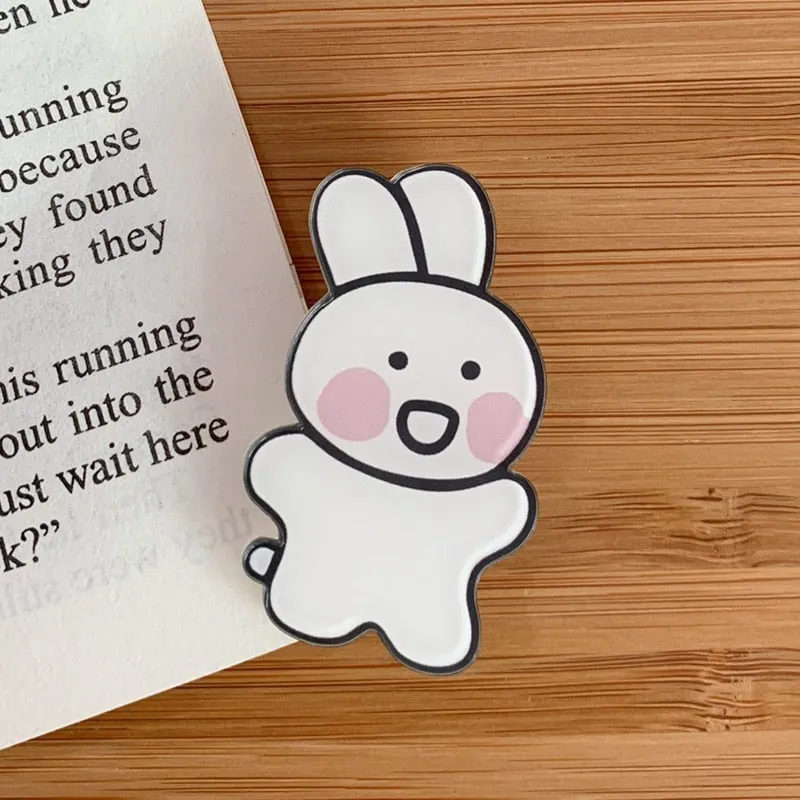 1PCS Creative Brooches Cartoon Cute Cartoons Bunny Bear Painting Dog Pin Badge Fashion Shirt Bag Lapel Pins Jewelry Gift