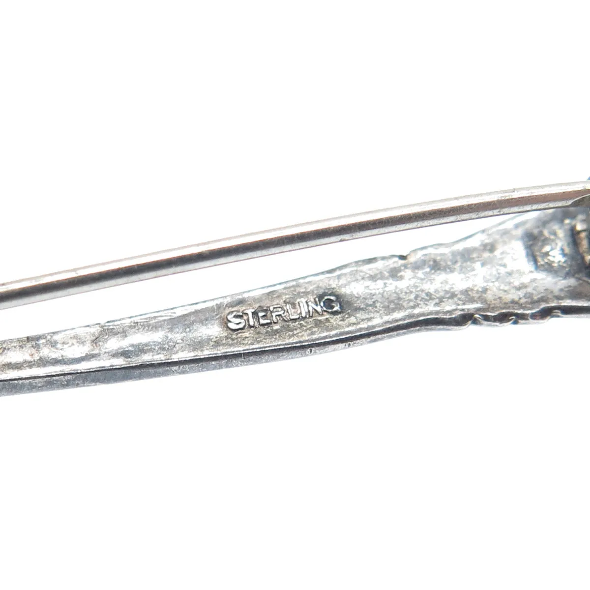 925 Sterling Silver Antique Art Deco Rhapsody Salt & Spices Spoon Pin Brooch