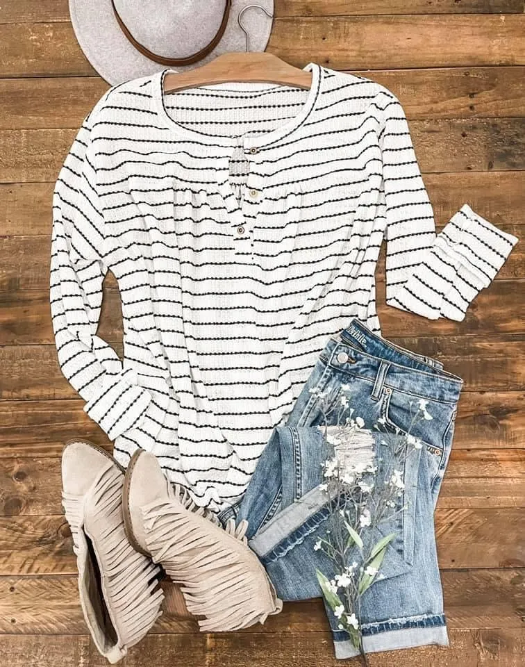 Abby Waffle Top