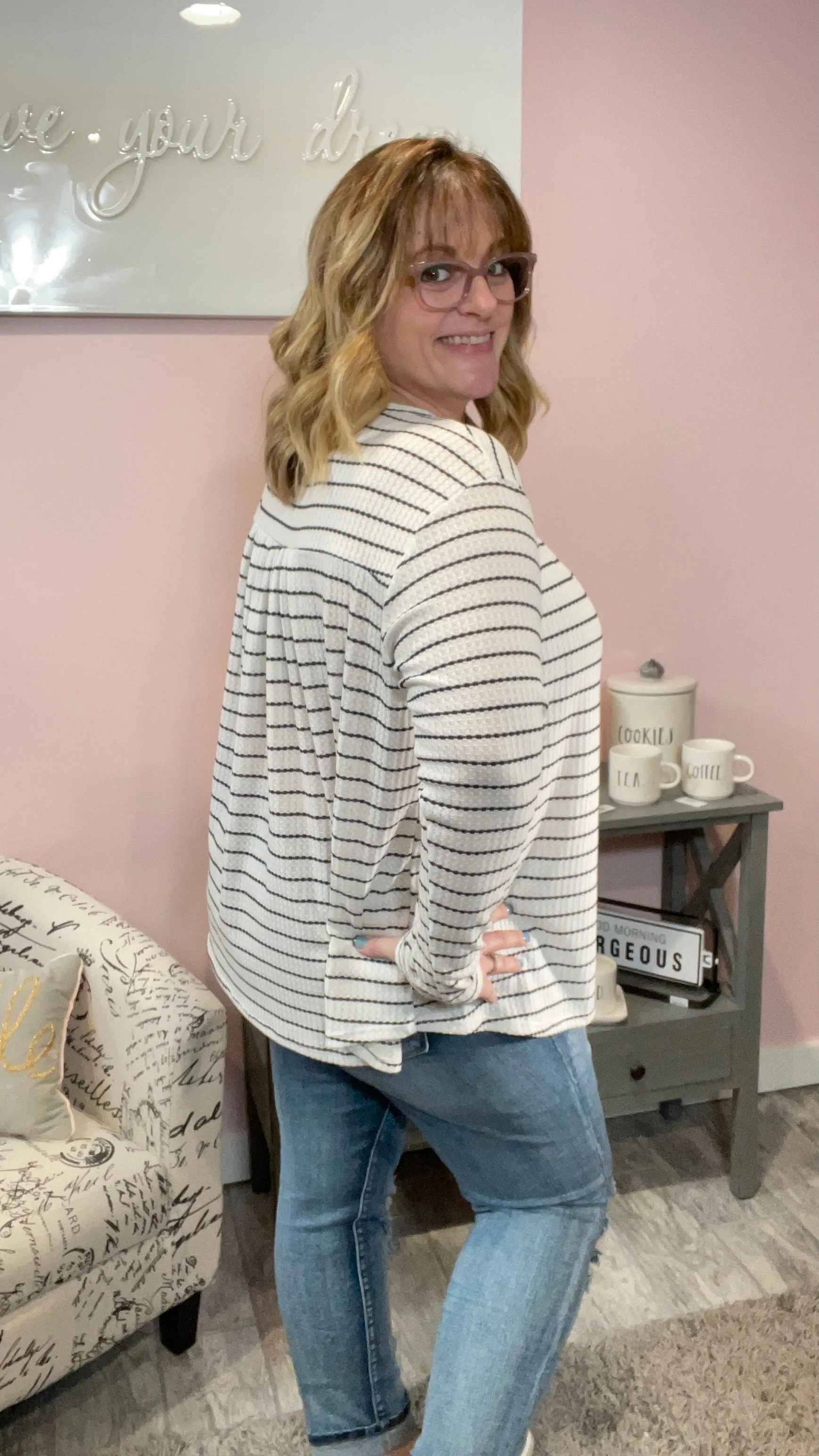 Abby Waffle Top