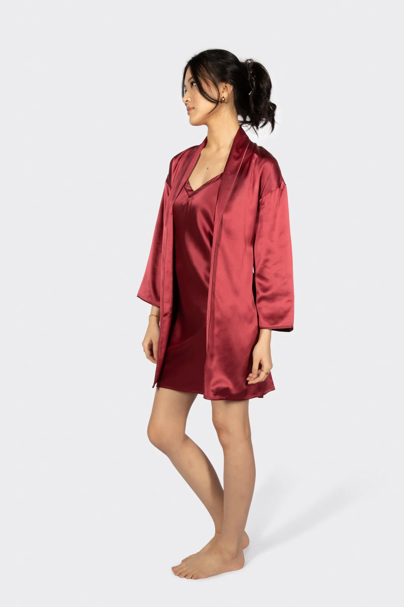 Alba Washable Silk Dressing Robe
