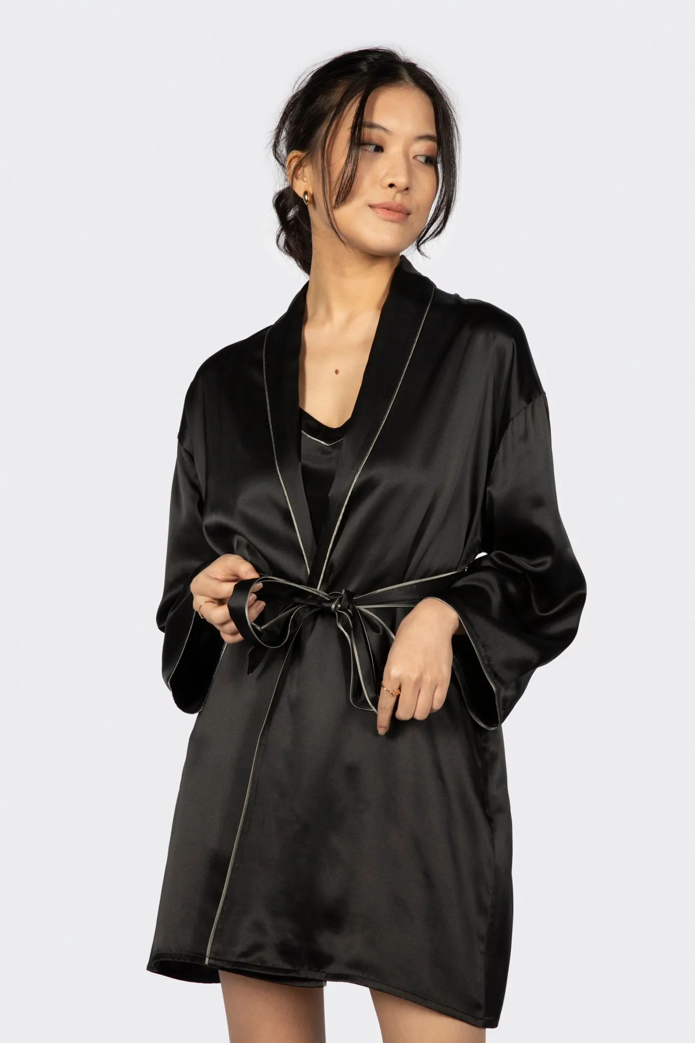 Alba Washable Silk Dressing Robe