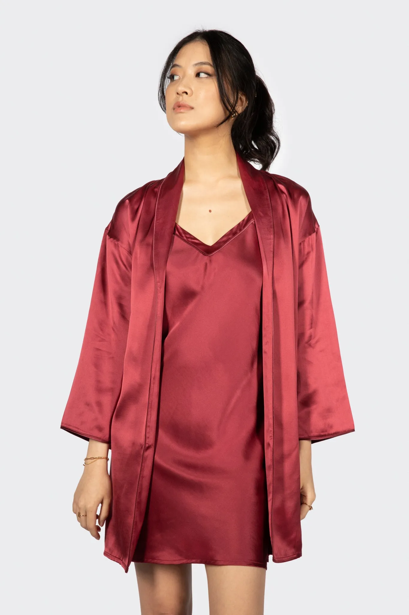Alba Washable Silk Dressing Robe