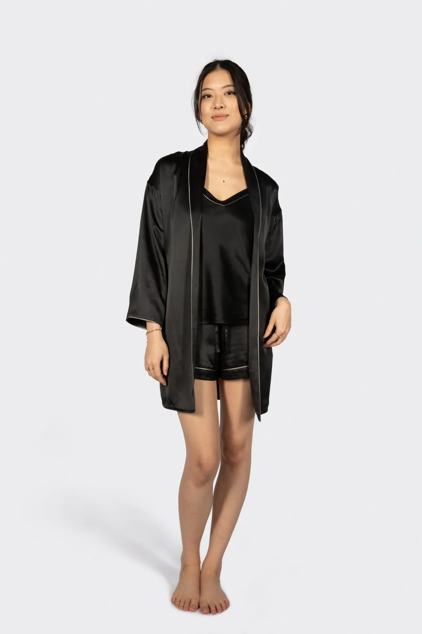 Alba Washable Silk Dressing Robe