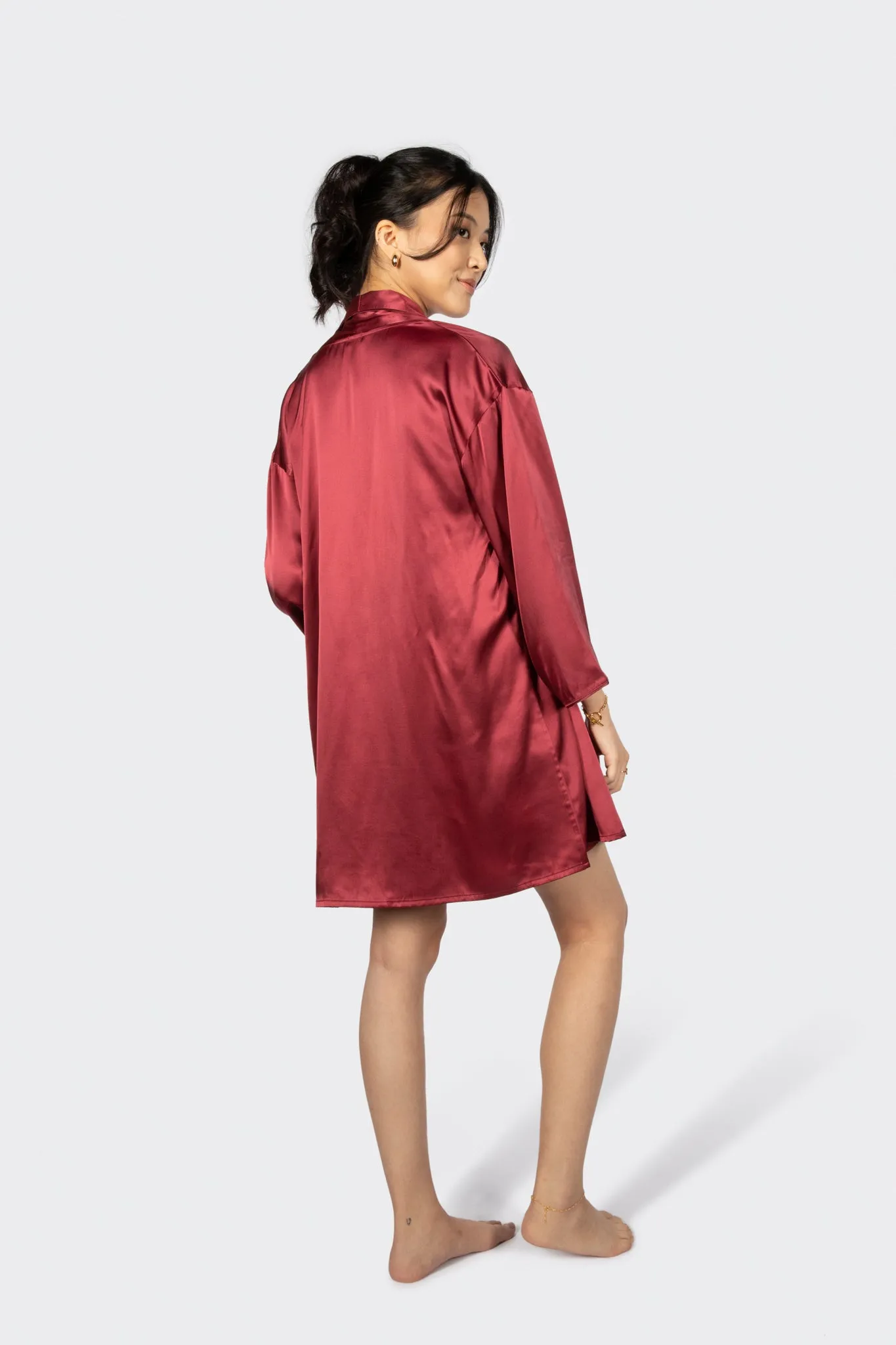 Alba Washable Silk Dressing Robe