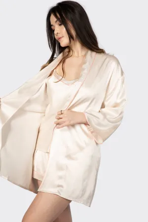 Alba Washable Silk Dressing Robe