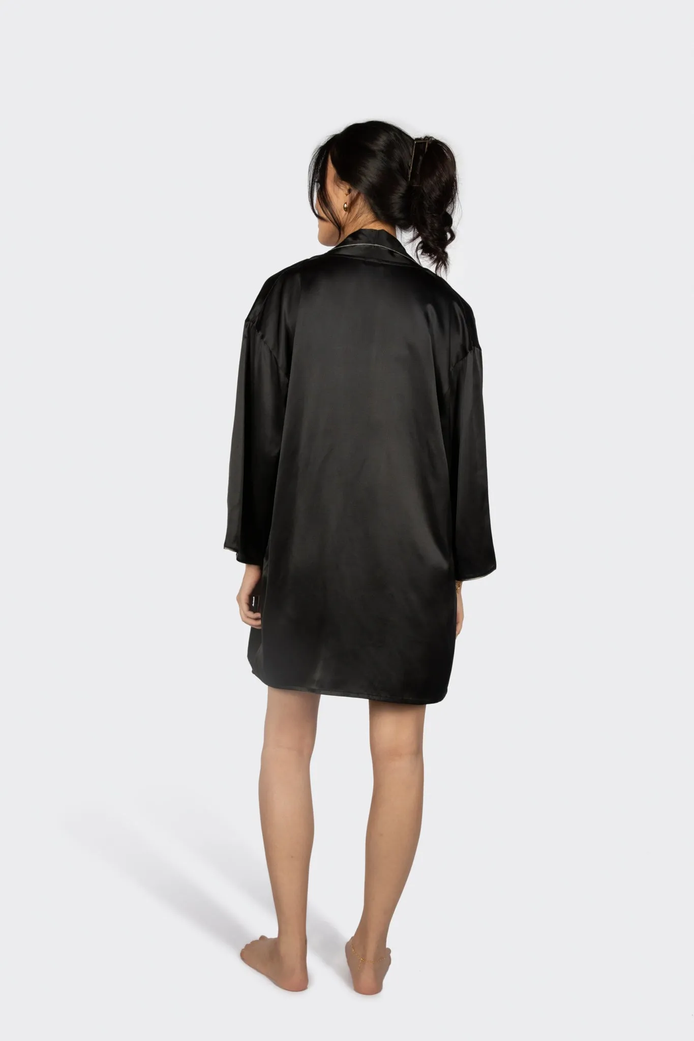 Alba Washable Silk Dressing Robe