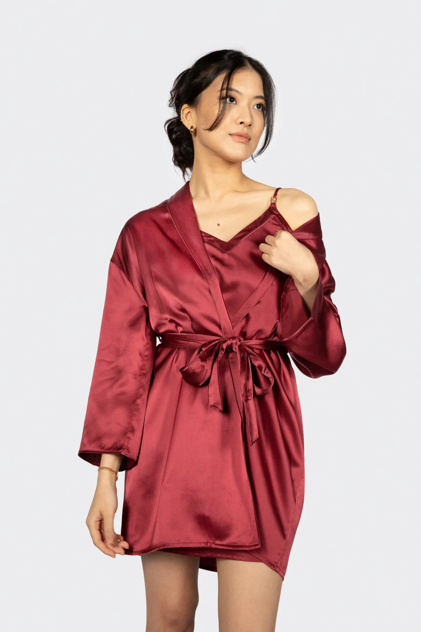 Alba Washable Silk Dressing Robe