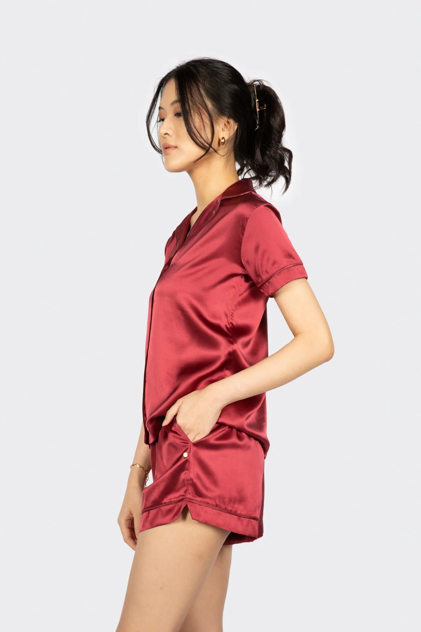 Alba Washable Silk Pyjama Shorts