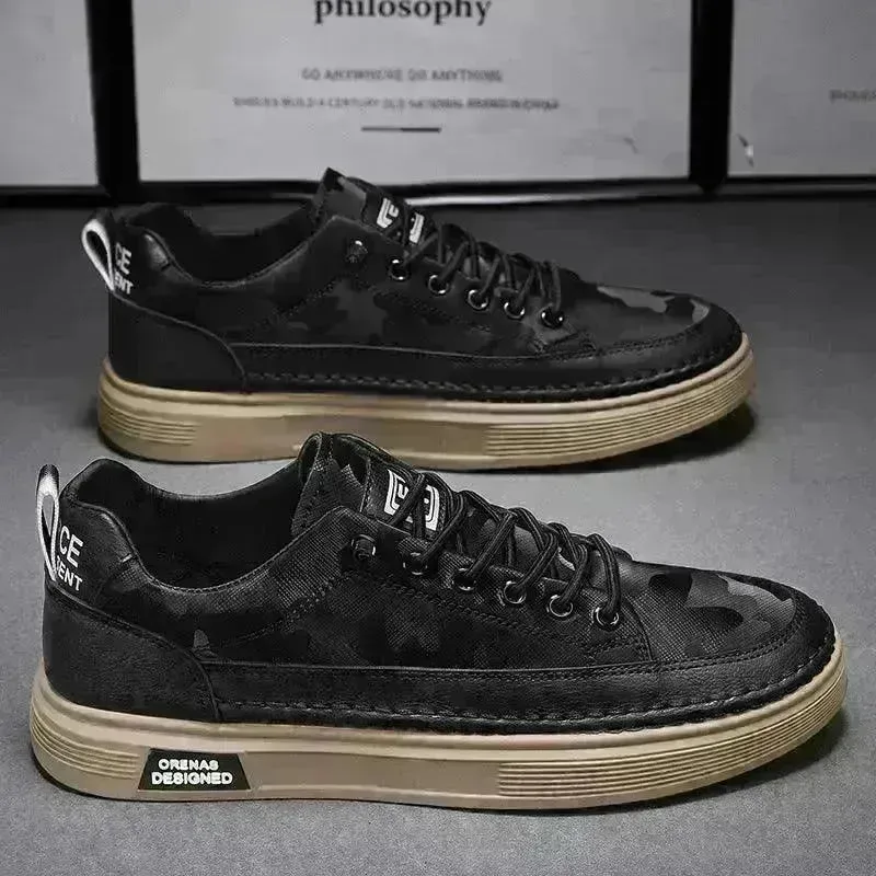 All-matching Sneakers Daily Leisure Sports Work  Platform Casual Sneakers Shoes for Men Canvas Sneakers for Men