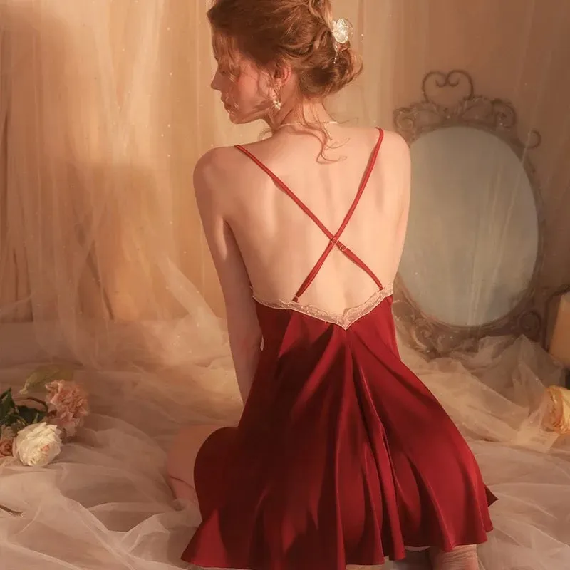 Amaya Silk Sleepwear - Black