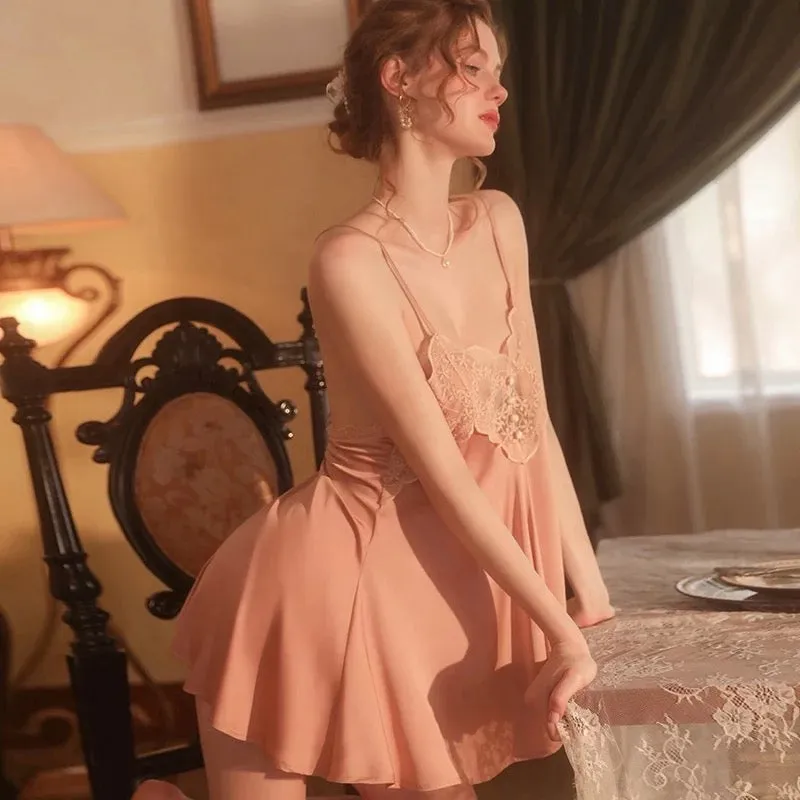 Amaya Silk Sleepwear - Black