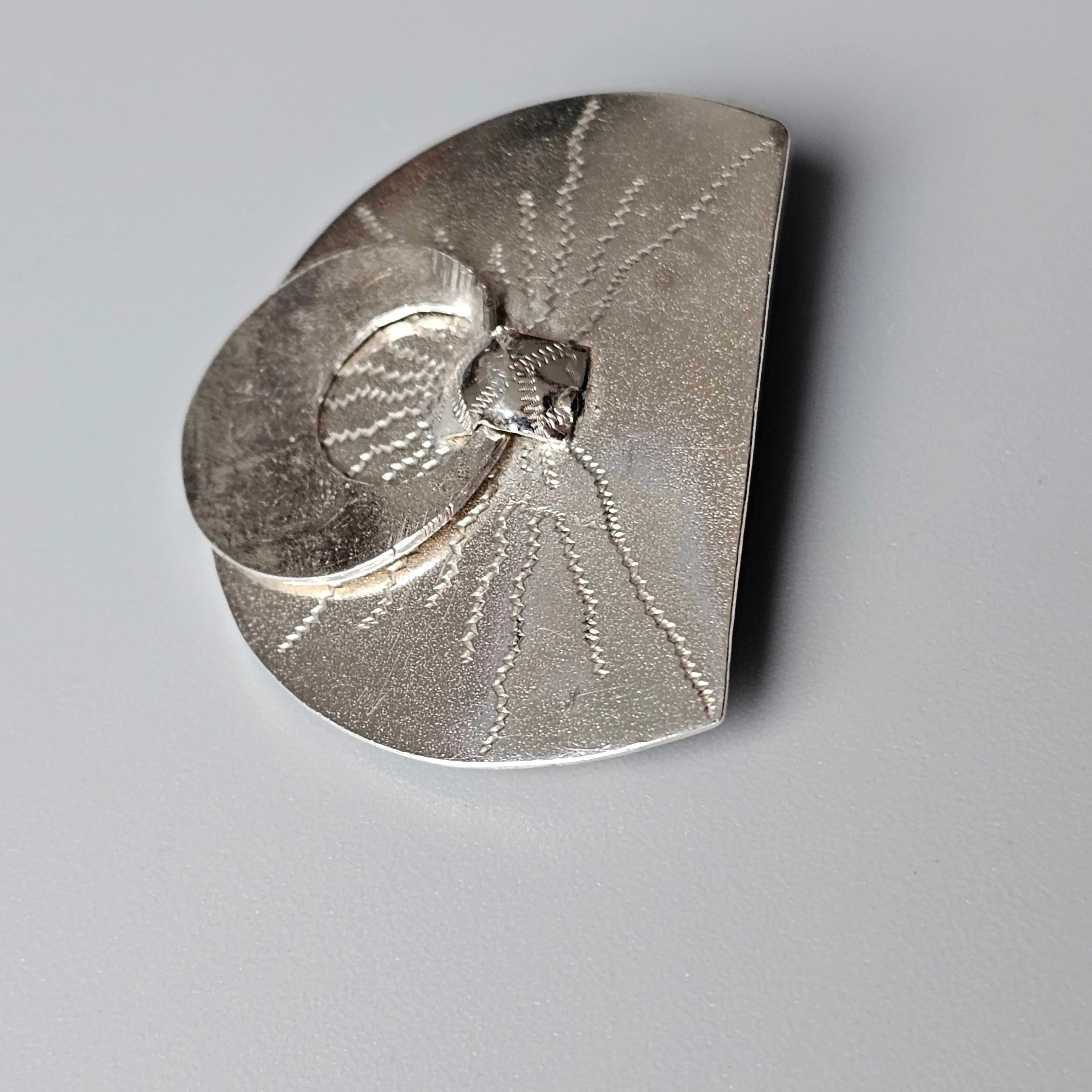 Antique 1920s Finnish Art Deco Style Silver Brooch 1921