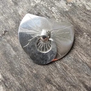 Antique 1920s Finnish Art Deco Style Silver Brooch 1921