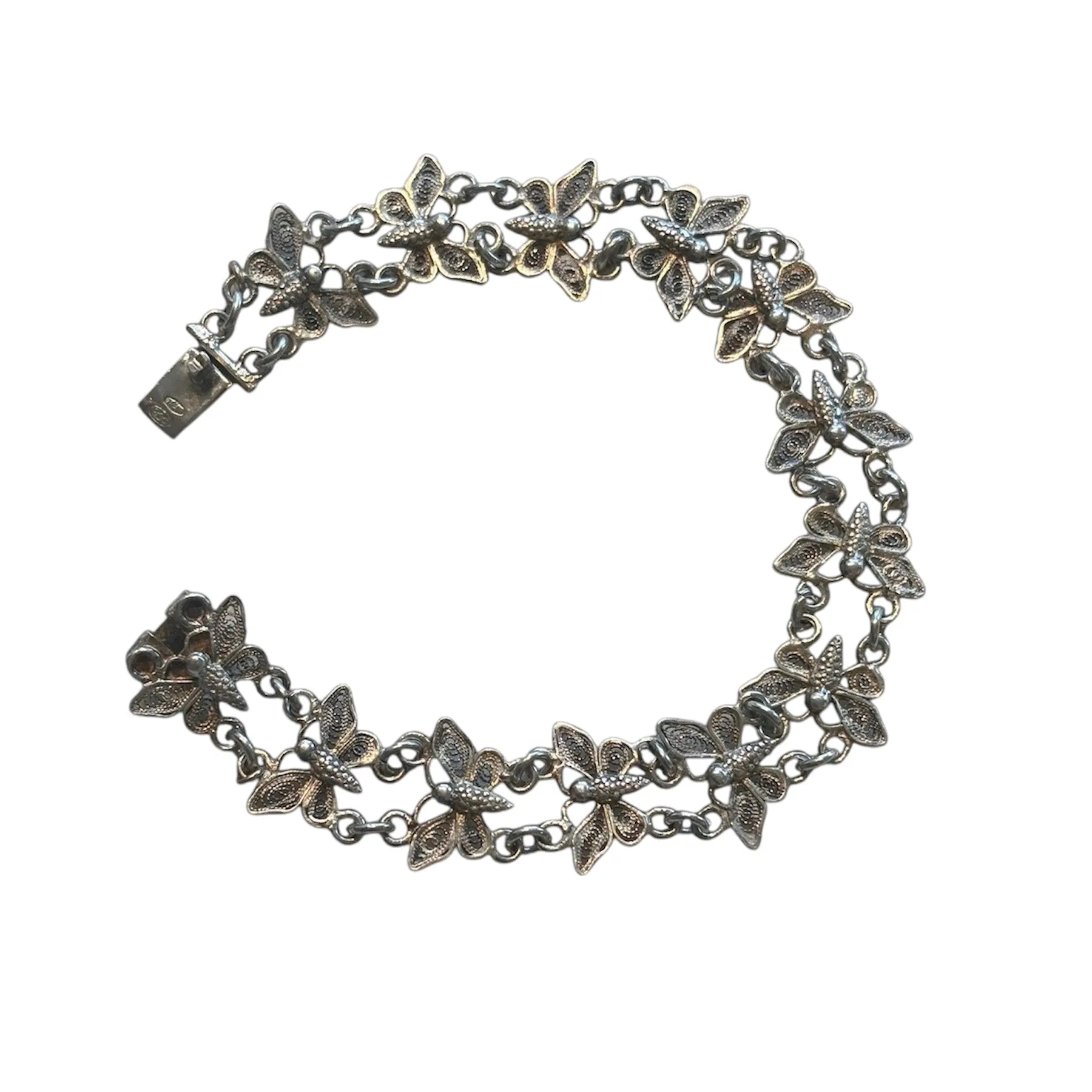 Antique Cannetille Butterfly Bracelet