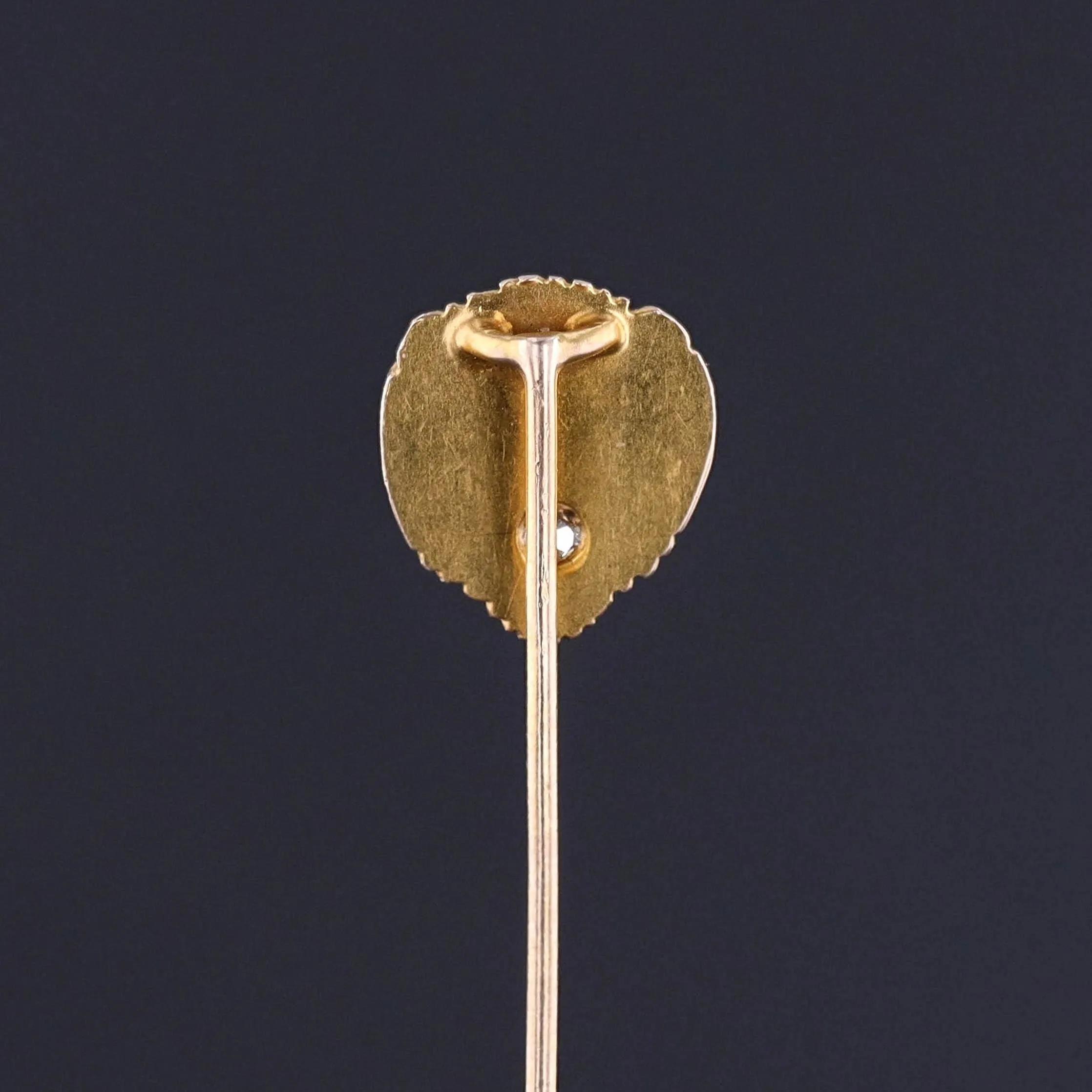 Antique Lion Stickpin of 14k Gold