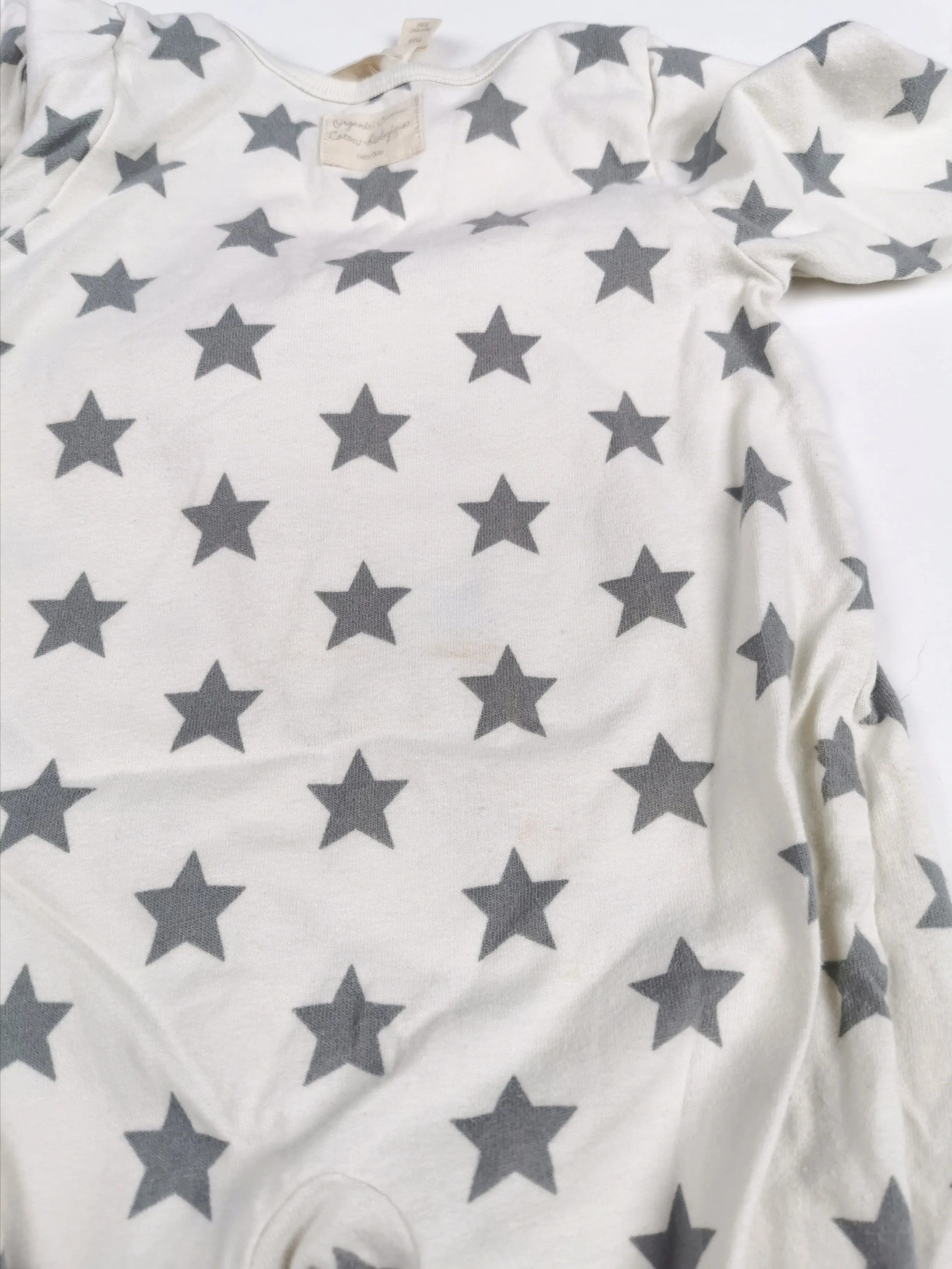 BABY BOY SIZE 0/3 MONTHS - Baby GAP, Organic Cotton Onesies, 2-Pack Soft Footed VGUC B14
