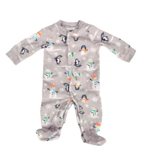 BABY BOY SIZE 3 MONTHS - CARTER'S, Soft Fleece, Sleep & Play One-piece VGUC B32