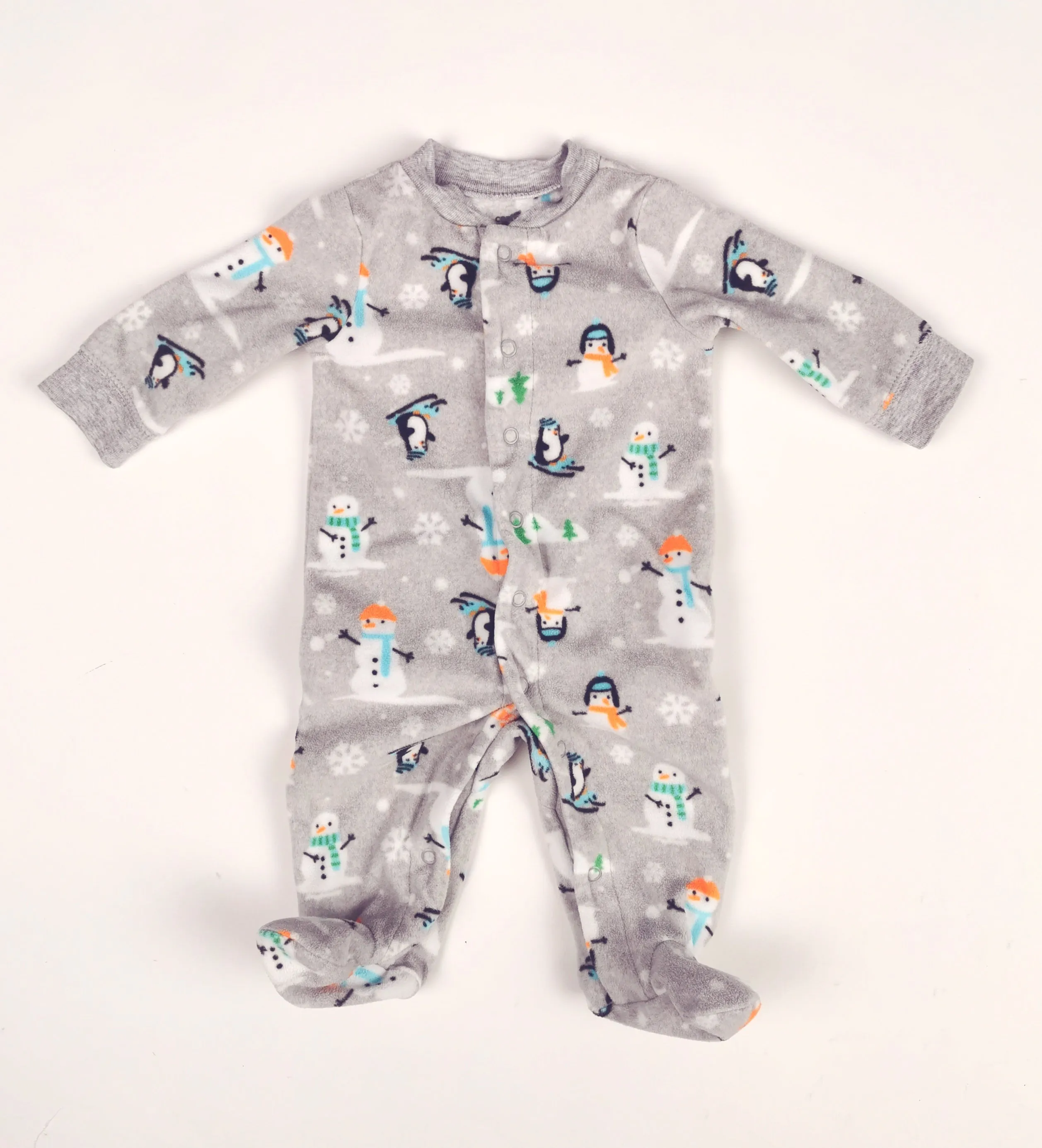 BABY BOY SIZE 3 MONTHS - CARTER'S, Soft Fleece, Sleep & Play One-piece VGUC B32