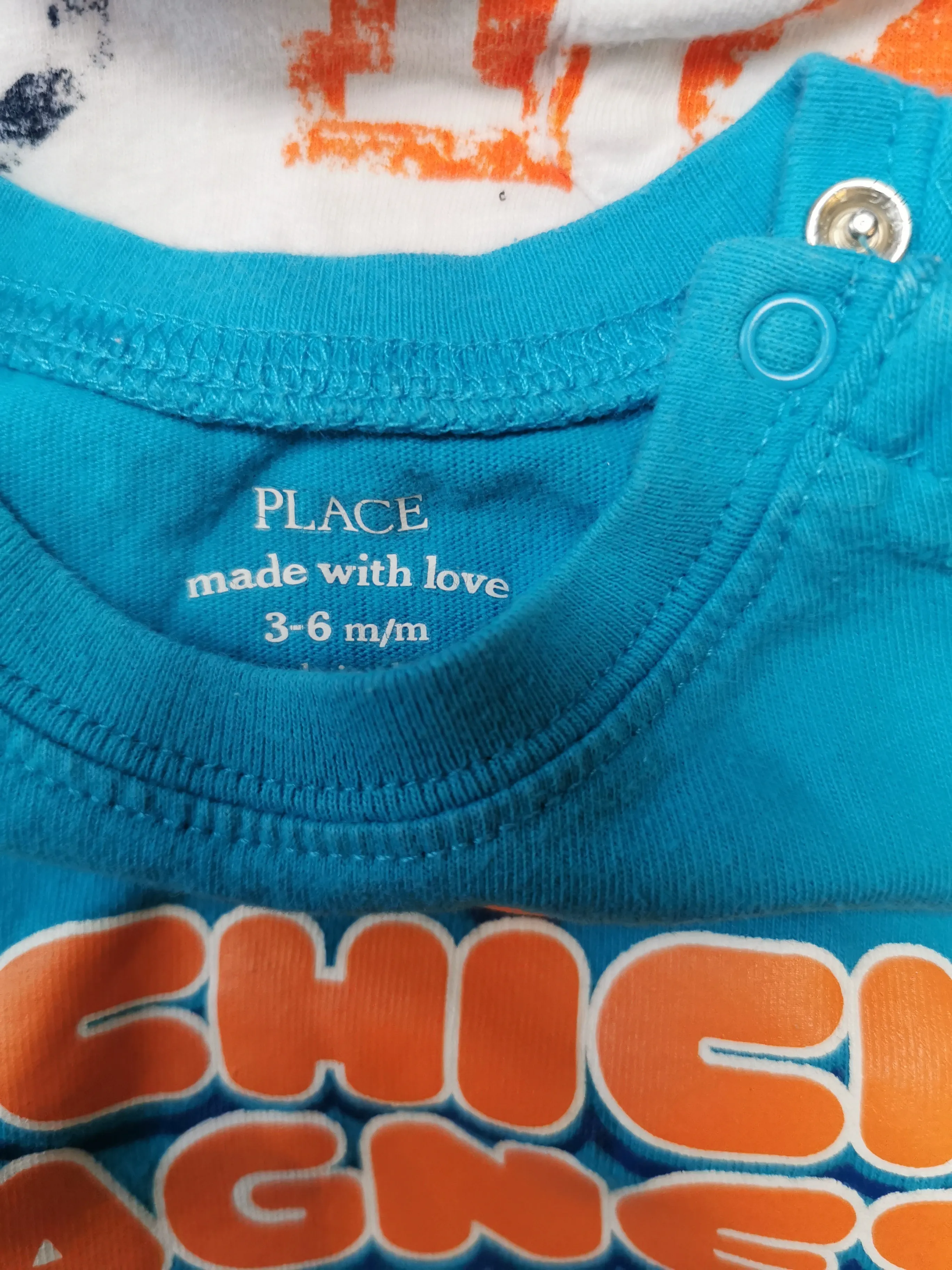 BABY BOY SIZE 3/6 MONTHS - 3 Pack, Graphic Onesies EUC B14