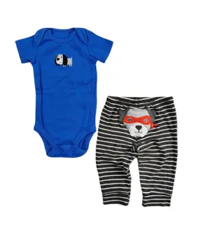 BABY BOY SIZE 6 MONTHS - PEKKLE & CARTER'S, 2 Piece Mix N Match Outfit EUC B14