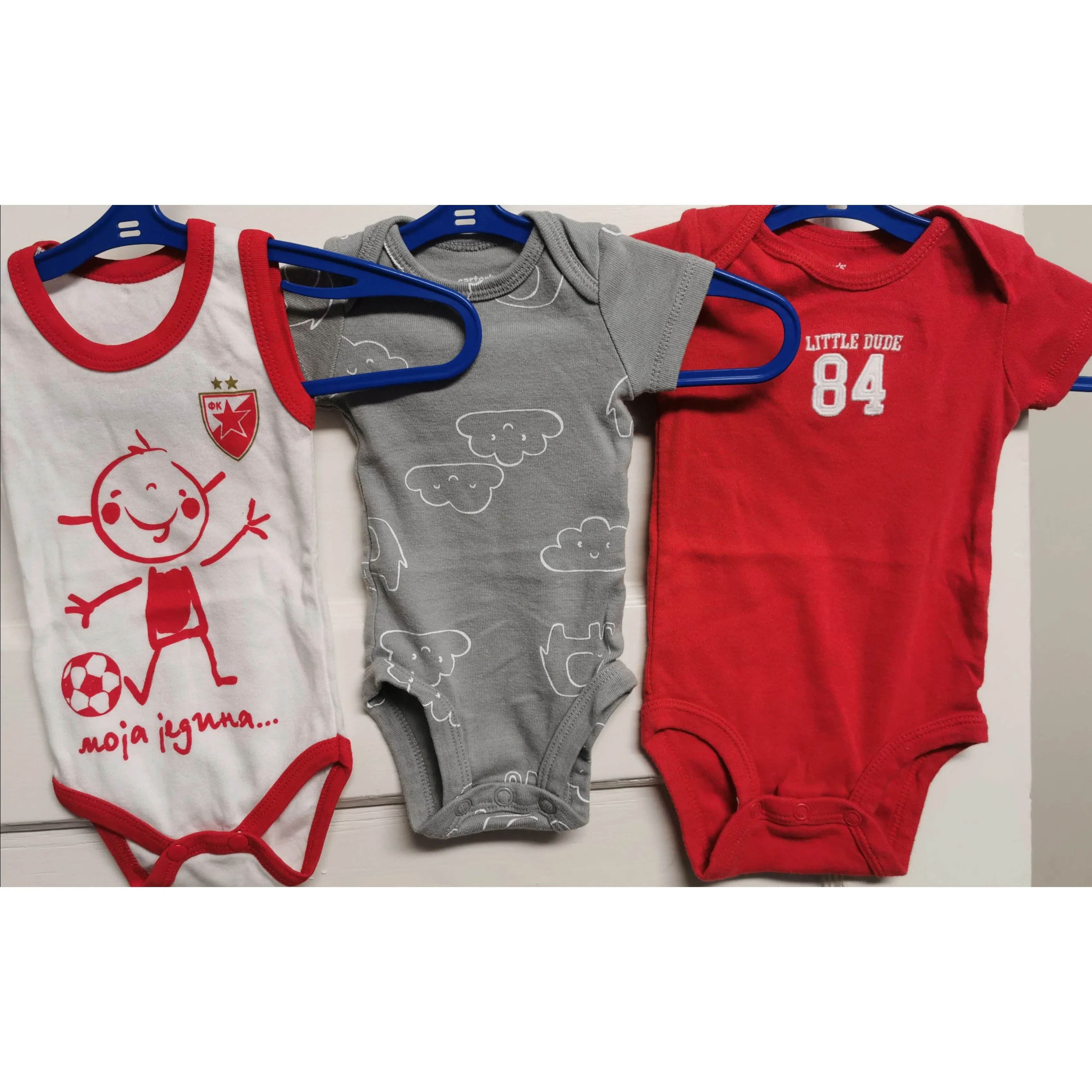 BABY BOY SIZE(S) 0/3 MONTHS - 3 Pack, Various Onesies EUC B50