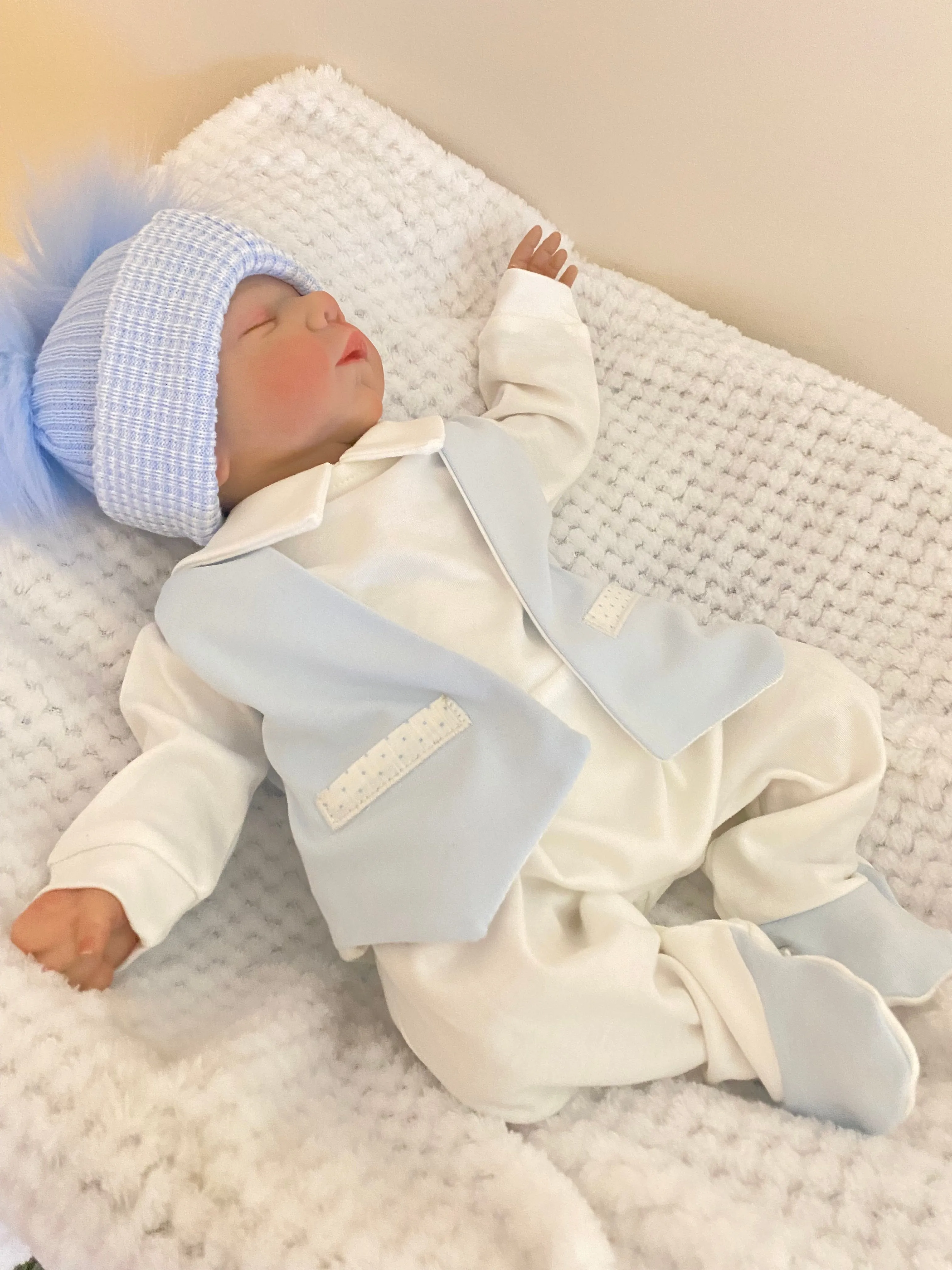 Baby Boys Waistcoat  romper suit All in One Outfit