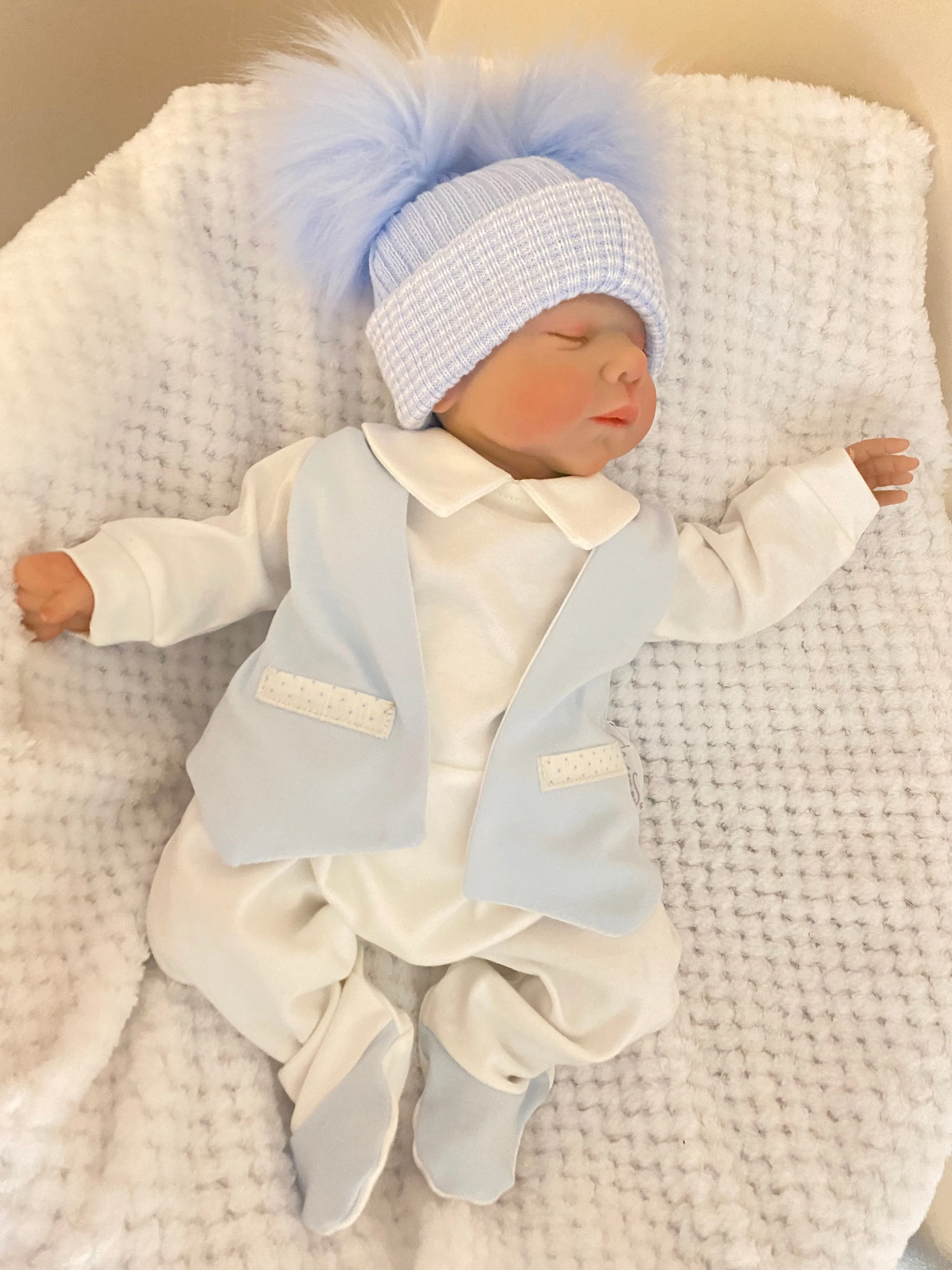 Baby Boys Waistcoat  romper suit All in One Outfit