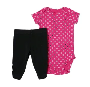 BABY GIRL SIZE 3/6 MONTHS - CARTER'S & GEORGE, 2 Piece Mix N Match Outfit EUC B15