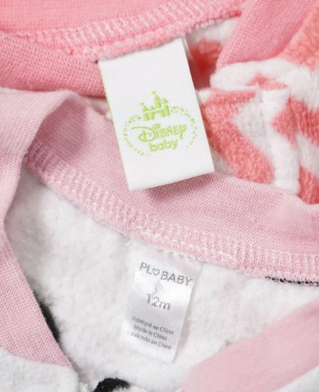 BABY GIRL SIZE 6/12 MONTHS - 2 Pack Mix N Match Fleece Sleeper Onesies VGUC B25