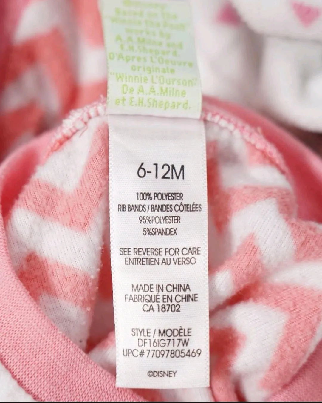 BABY GIRL SIZE 6/12 MONTHS - 2 Pack Mix N Match Fleece Sleeper Onesies VGUC B25