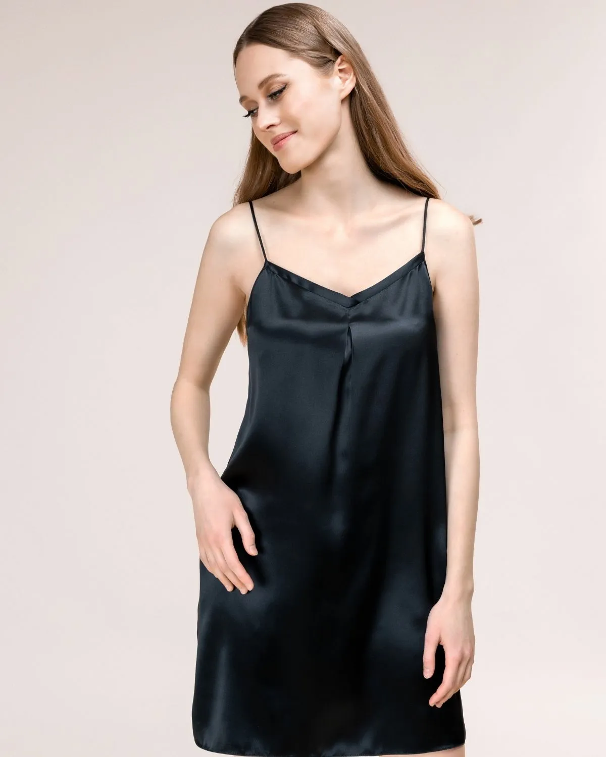 Black Silk Nightdress