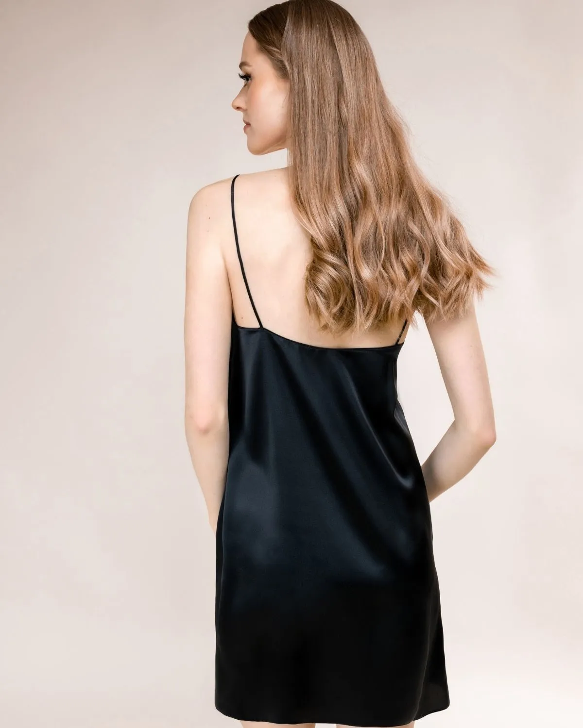 Black Silk Nightdress