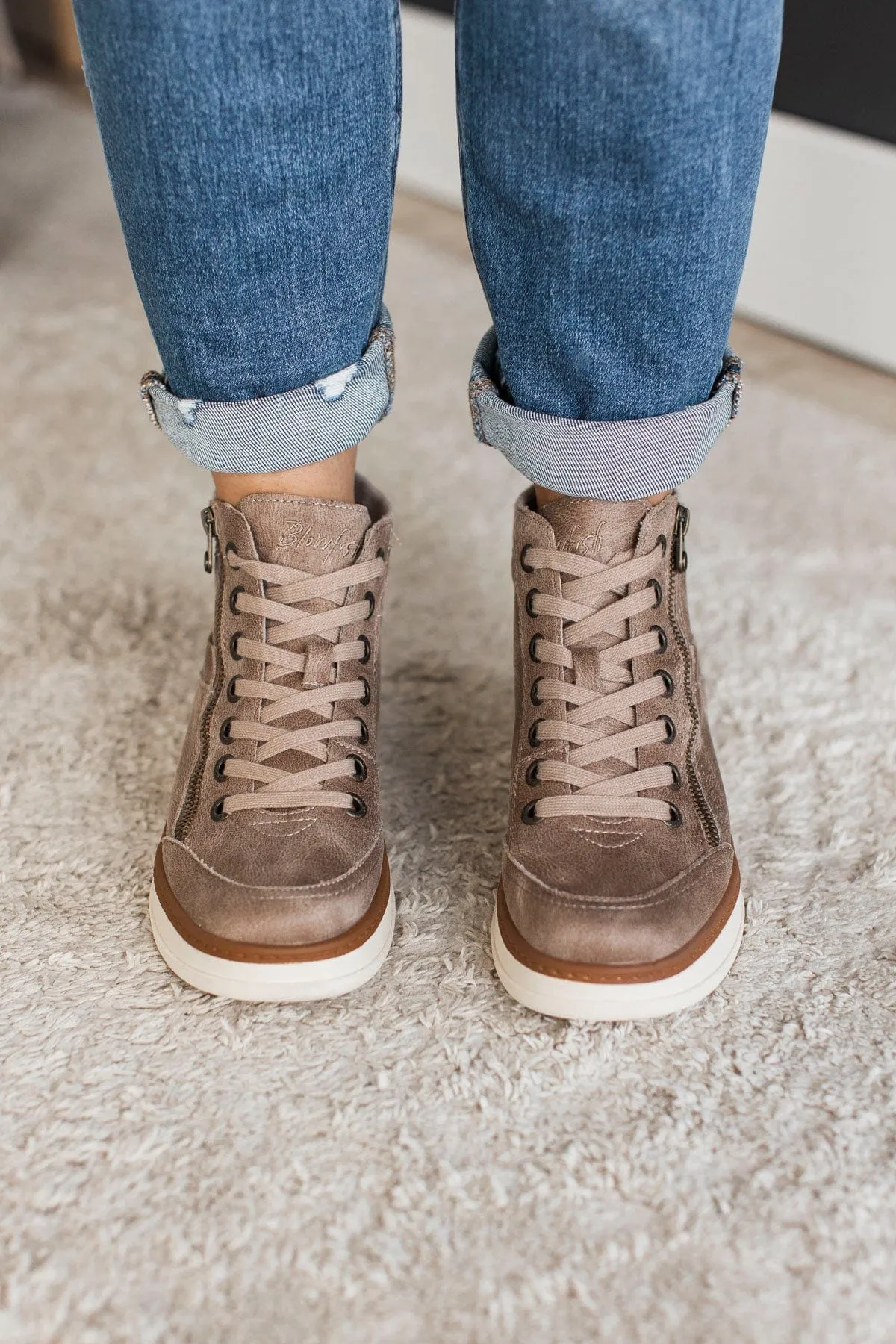 Blowfish Camden Wedge Sneakers- Mushroom