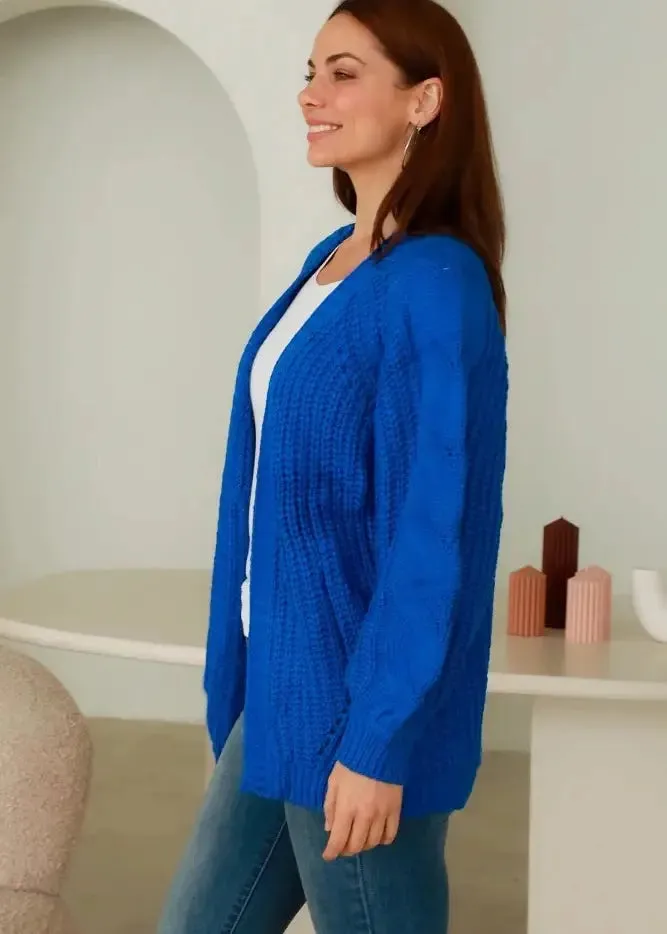 Blue Knit Cardigan