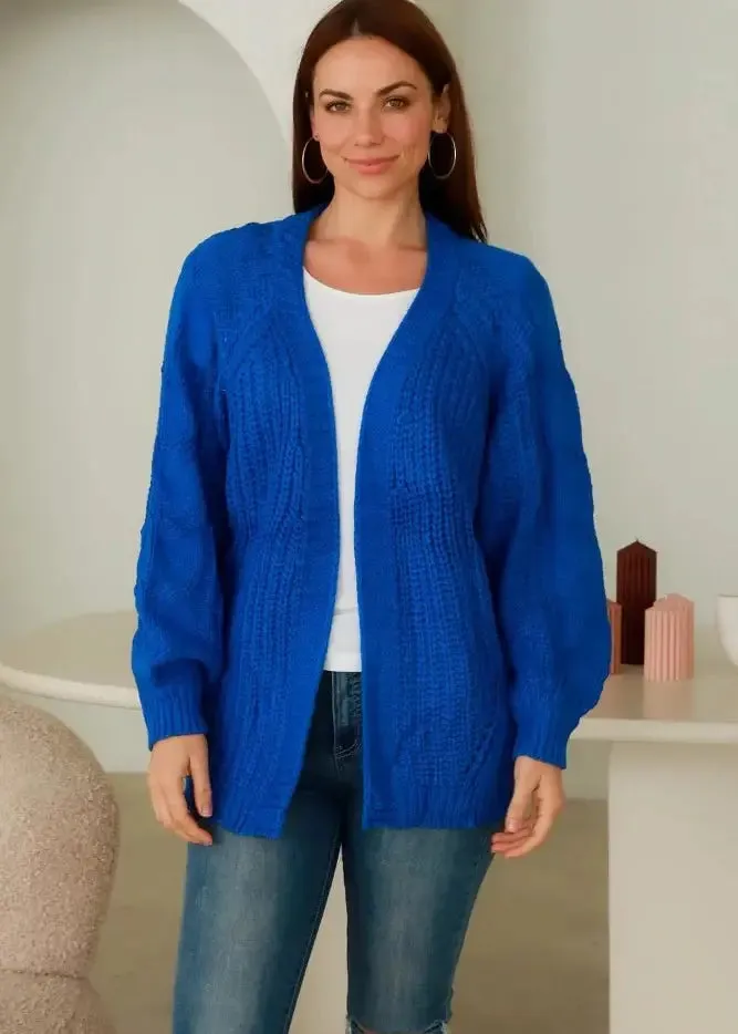 Blue Knit Cardigan