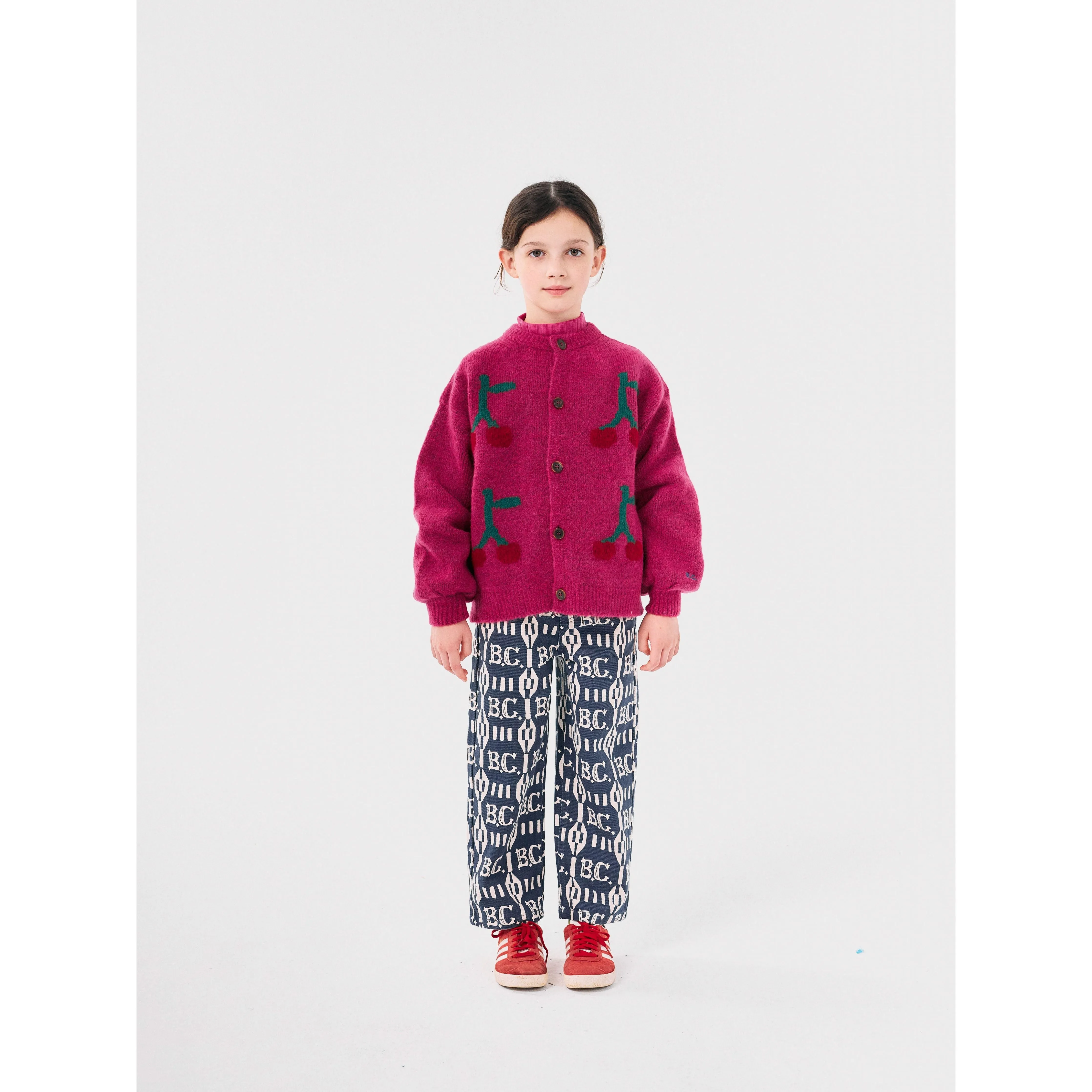 Bobo Cherry Intarsia Cardigan