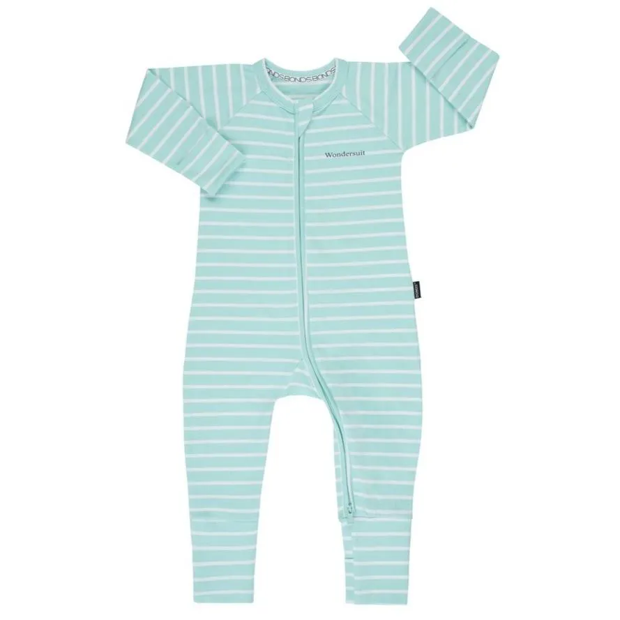 BONDS Zip Wondersuit Jasmint / White