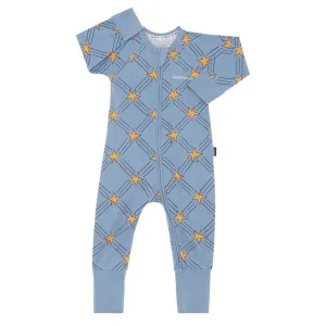 BONDS Zip Wondersuit - Starlit Check Blue