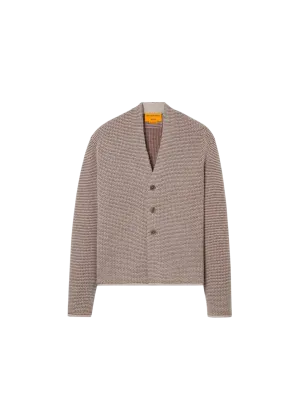 Boucle Everywear Cardigan in Almond/Oatmilk