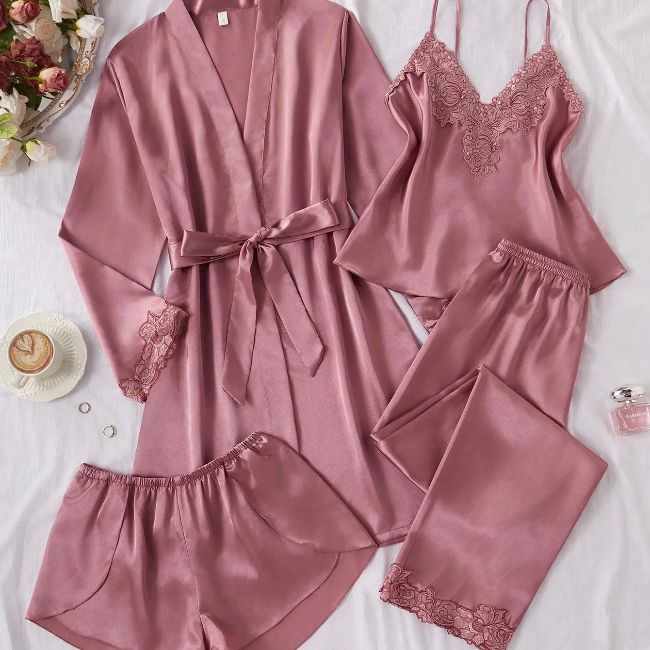 Brihanna 4 Packs Pajamas Set - Mauve