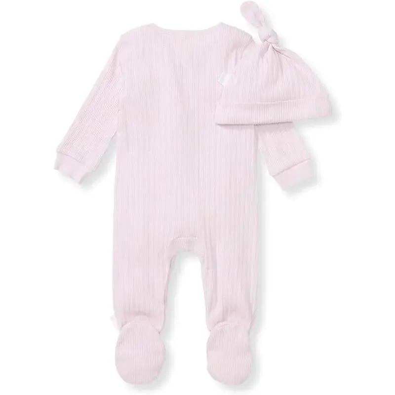 Burts Bees - Baby Girl Sweet Rib Jumpsuit Set, Sweet Lavender