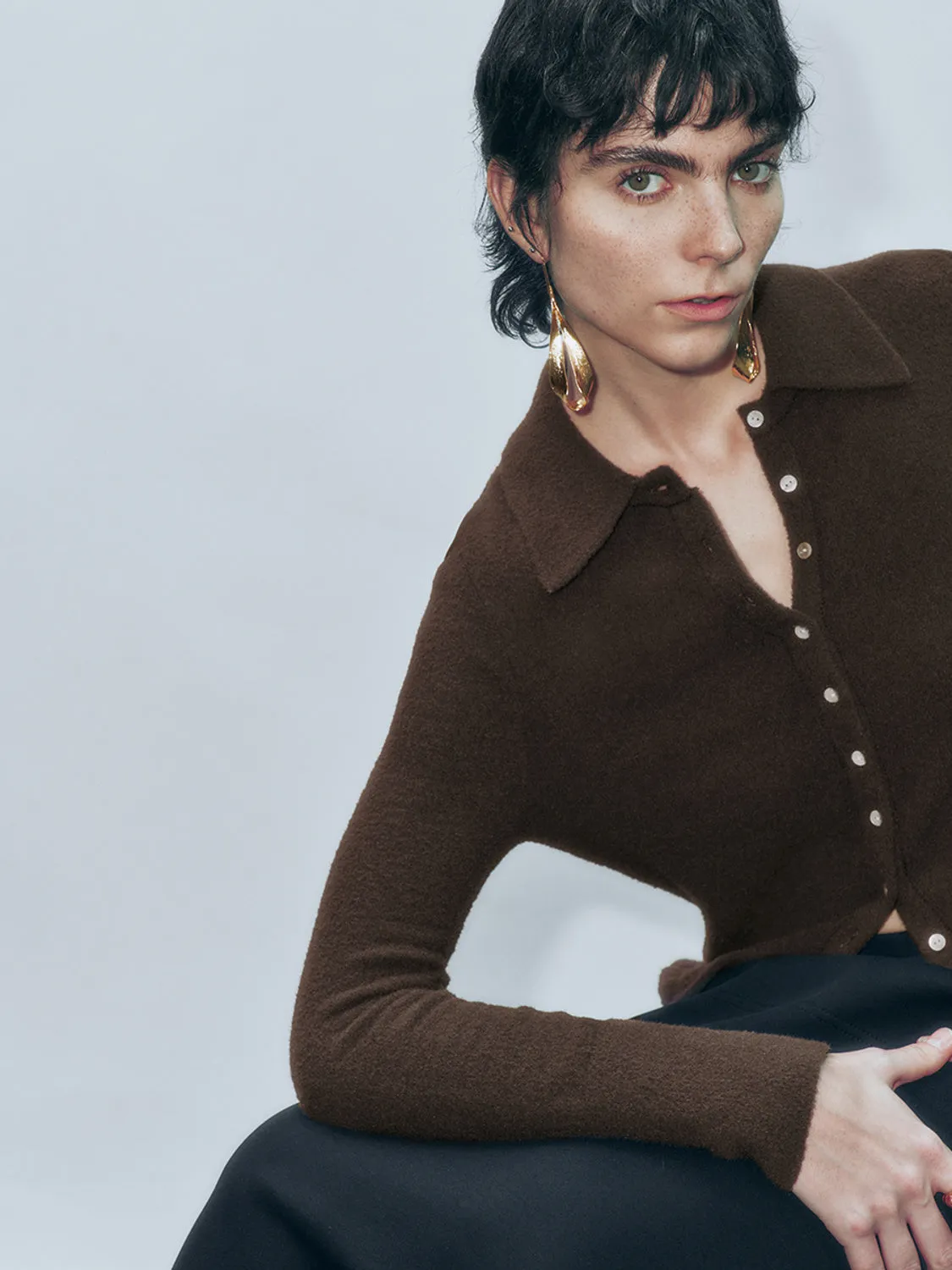 Button Up Knitted Cardigans