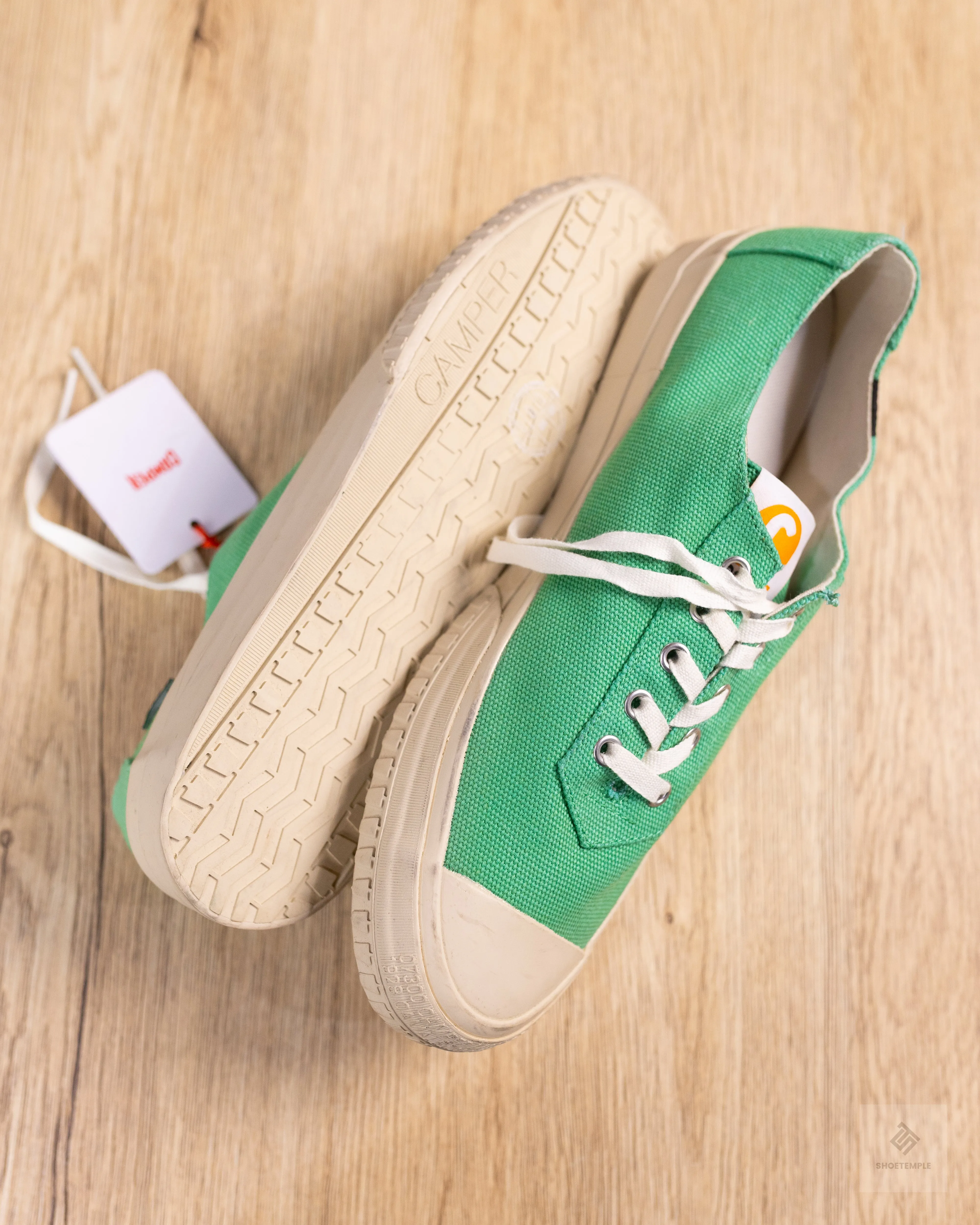 Camper Sneaker Green Canvas