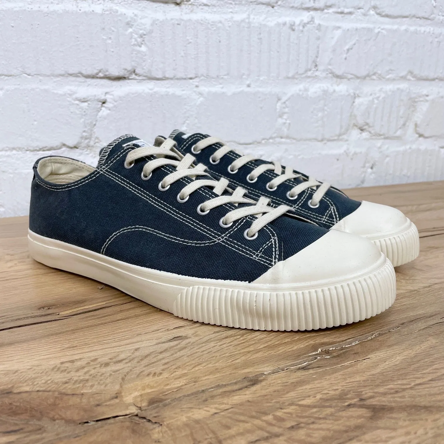 catchball x ehs | military standard low canvas sneaker - abyss navy