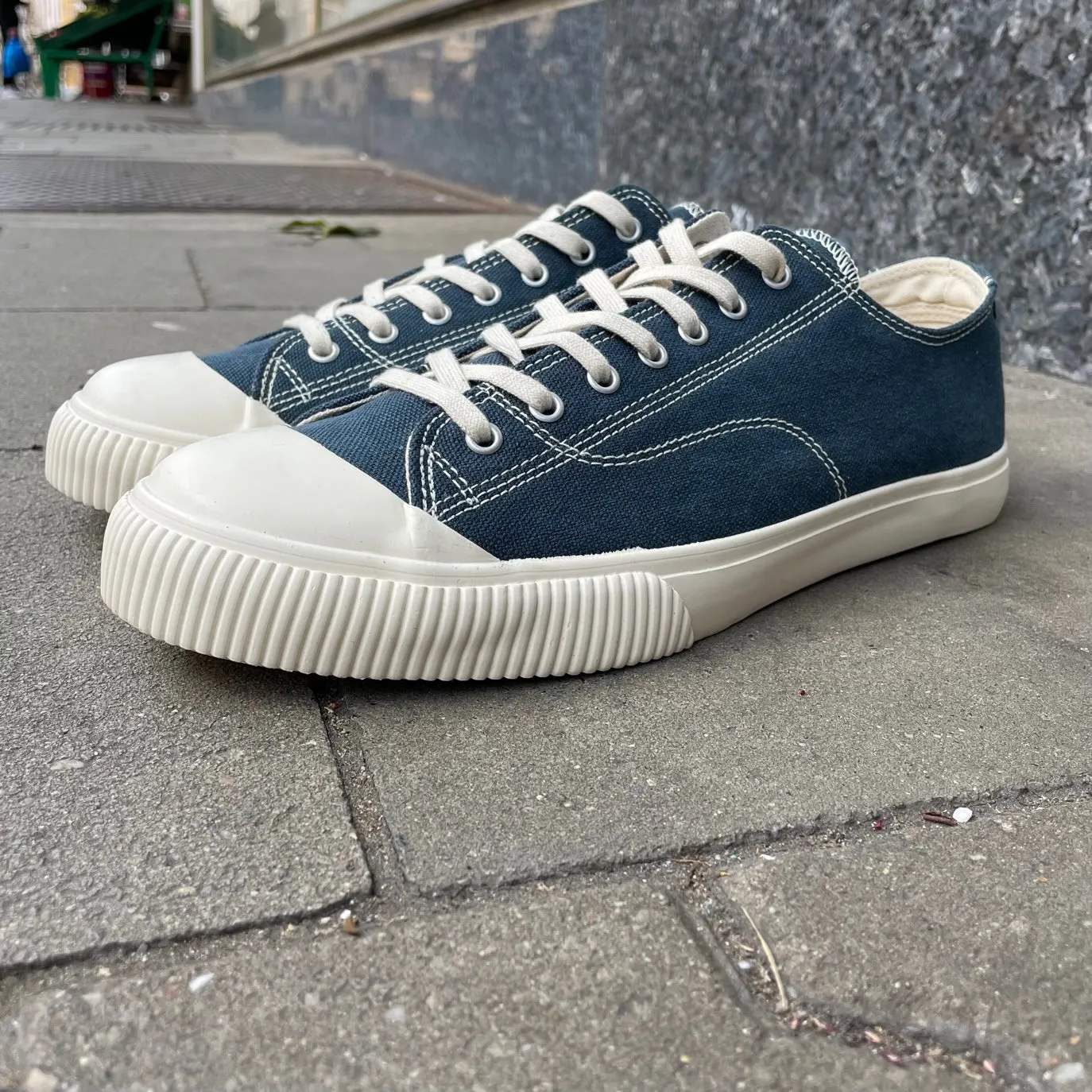 catchball x ehs | military standard low canvas sneaker - abyss navy