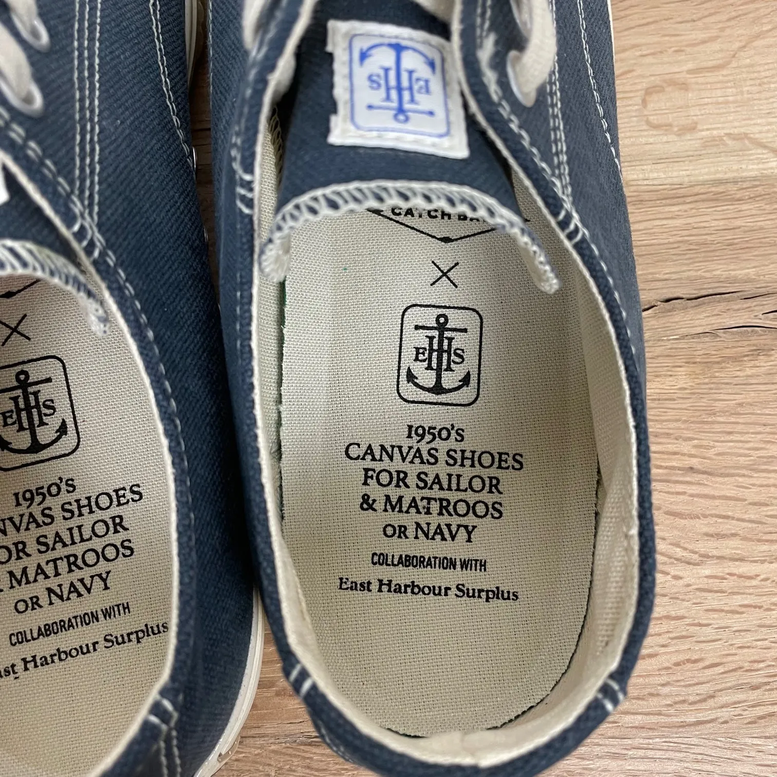 catchball x ehs | military standard low canvas sneaker - abyss navy