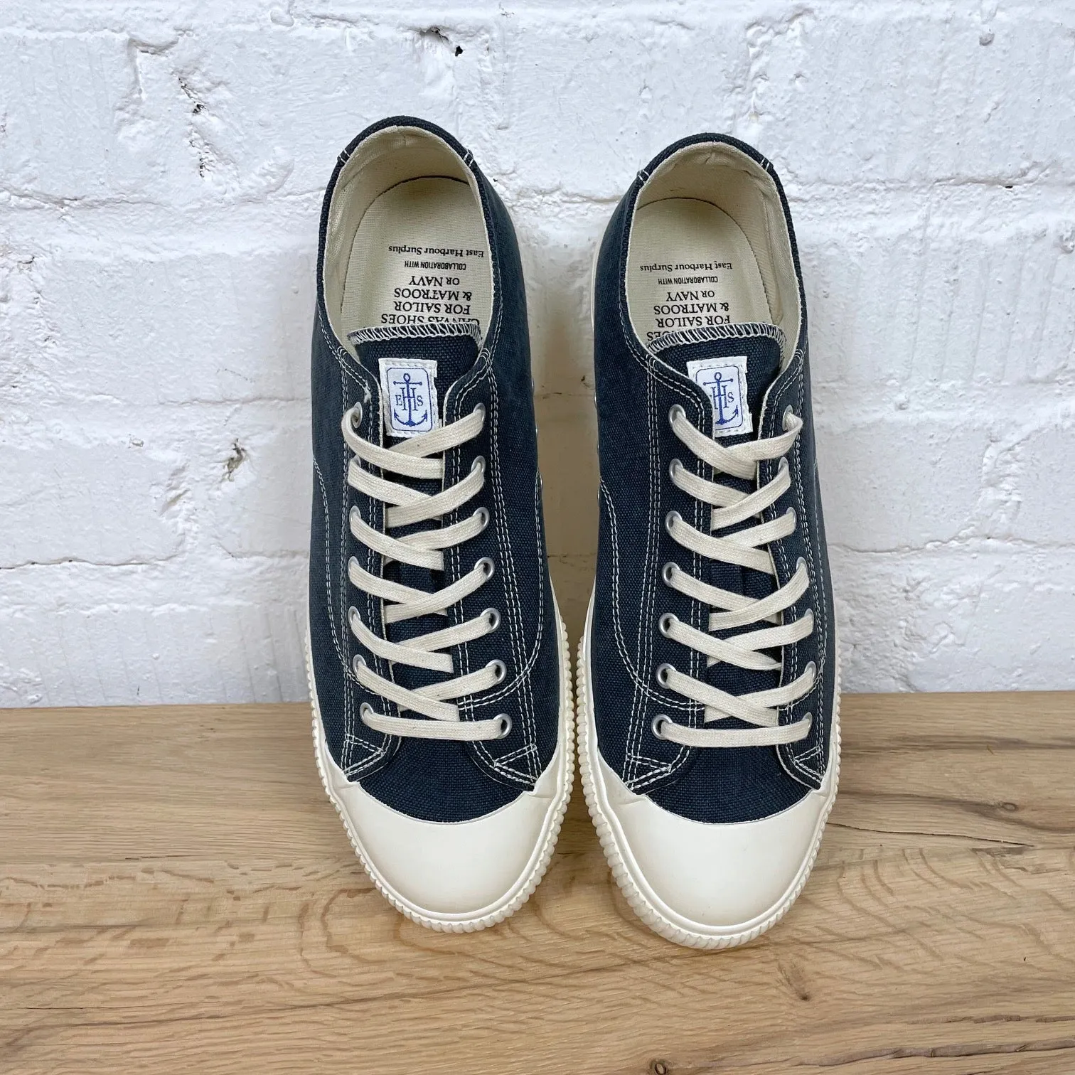catchball x ehs | military standard low canvas sneaker - abyss navy