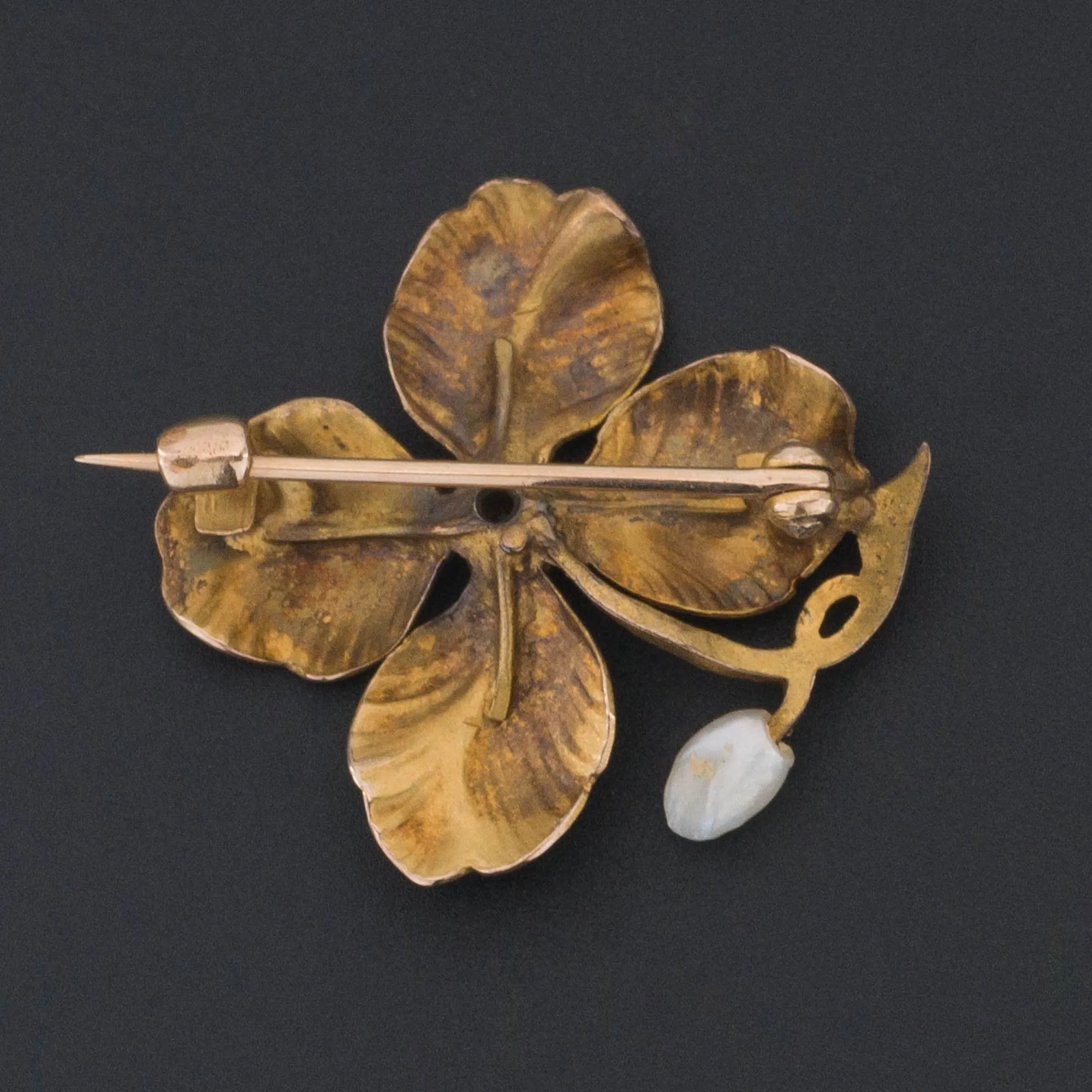 Clover Brooch | 14k Gold Clover Brooch